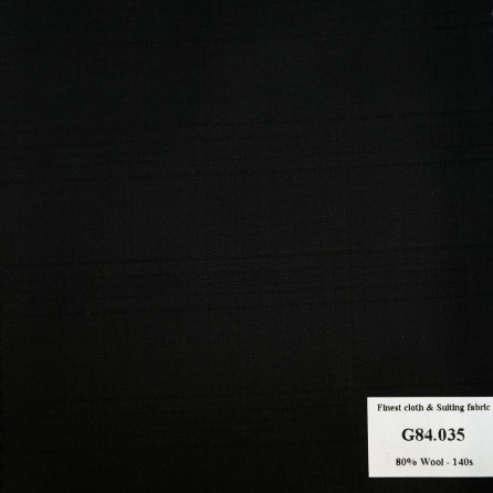 [Hết hàng] G84.035 Kevinlli V7 - Vải Suit 80% Wool - Đen sọc caro chìm